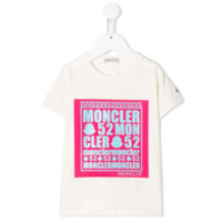 Moncler Kids Camiseta com logo Moncler 52 - Branco