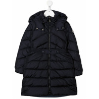 Moncler Kids Casaco matelassê com zíper - Azul