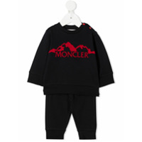 Moncler Kids Conjunto 2 peças com moletom e calça - Azul
