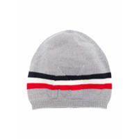 Moncler Kids Gorro tricolor de tricô - Verde