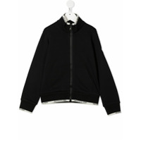 Moncler Kids Jaqueta bomber com logo - Preto