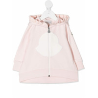 Moncler Kids Jaqueta com acabamento de babados e zÃ­per - Rosa