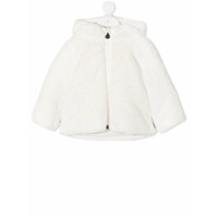 Moncler Kids Jaqueta matelassê com capuz - Branco