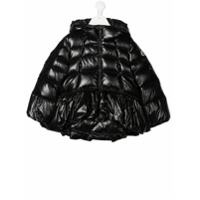 Moncler Kids Jaqueta matelassê com zíper - Preto