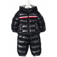 Moncler Kids striped band quilted tracksuit - Azul