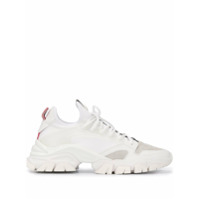 Moncler Tênis com cadarço e patch de logo - Branco