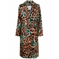 Moncler Trench coat com estampa de leopardo - Neutro