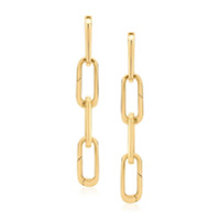 Monica Vinader Par de brincos com pingente - Dourado