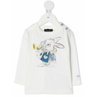 Monnalisa Alice in Wonderland long sleeved T-shirt - Branco