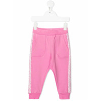 Monnalisa Calça esportiva com listras na lateral - Rosa