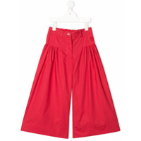 Monnalisa Calça pantalona com pregas - Vermelho