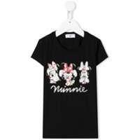 Monnalisa Camiseta com estampa Minnie Mouse - Preto