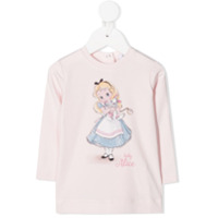 Monnalisa Camiseta mangas longas Baby Alice - Rosa