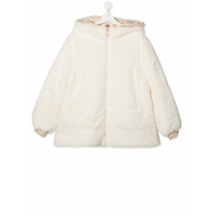 Monnalisa Casaco matelassê com capuz - Neutro