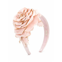 Monnalisa Headband com aplicação floral - Rosa