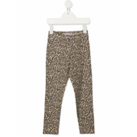 Monnalisa Legging com estampa de leopardo - Neutro