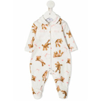 Monnalisa Pijama com estampa Teddy Bear - Branco