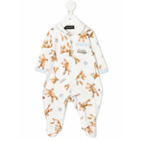 Monnalisa Pijama com estampa Teddy Bear - Branco