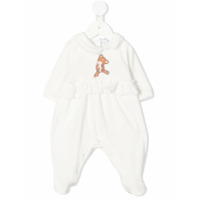 Monnalisa Pijama Teddy Bear com babados - Branco