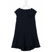 Monnalisa Vestido sem mangas com detalhe floral - Azul