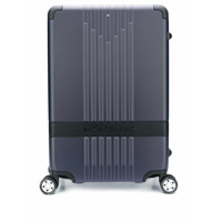 Montblanc Mala de rodinhas com logo gravado - Azul