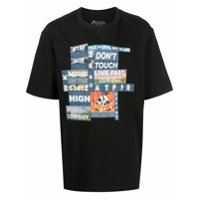 Moose Knuckles Camiseta com patchwork - Preto