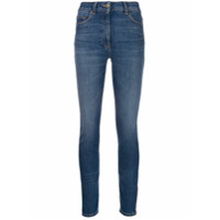 Moschino Calça jeans skinny com efeito desbotado - Azul