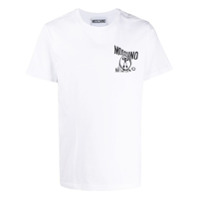 Moschino Camisa com estampa de logo Milano - Branco