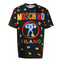 Moschino Camiseta com estampa corrida - Preto