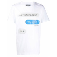 Moschino Camiseta com estampa de texto - Branco