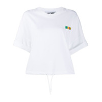 Moschino Camiseta com placa de logo - Branco