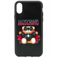 Moschino Capa Bat Teddy Bear para iPhone X/XS - Preto