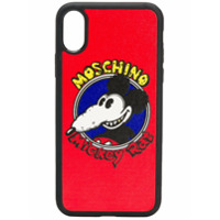 Moschino Capa Mickey Rat para iPhone X/XS - Vermelho