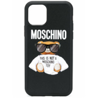 Moschino Capa para iPhone 11 Teddy Bear - Preto