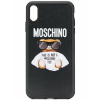 Moschino Capa para iPhone XS Max com estampa Teddy - Preto