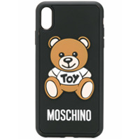 Moschino Capa para iPhone XS Max Toy Teddy - Preto