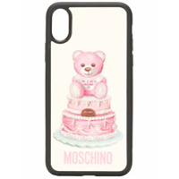 Moschino Capa para iPhone X/XS Teddy Bear - Neutro