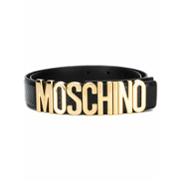 Moschino Cinto ajustável com aplicação de logo - Preto