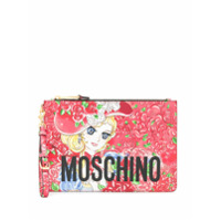 Moschino Clutch com estampa Georgie - Vermelho