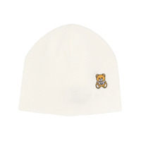 Moschino Gorro com patch de ursinho - Branco