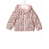 Moschino Kids all-over teddy print padded jacket - Rosa