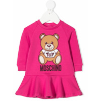 Moschino Kids bear logo sweater dress - Rosa
