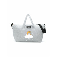 Moschino Kids Bolsa maternidade com estampa de urso - Cinza