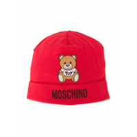 Moschino Kids Boné com estampa de urso - Vermelho