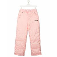 Moschino Kids Calça com estampa de logo - Rosa