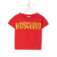 Moschino Kids Camiseta com aplicação de logo - Vermelho