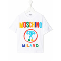 Moschino Kids Camiseta com estampa de logo - Branco