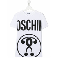 Moschino Kids Camiseta com estampa de logo - Branco