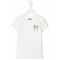 Moschino Kids Camiseta com estampa de logo Teddy - Branco