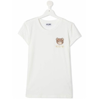 Moschino Kids Camiseta com estampa de logo Teddy - Branco
